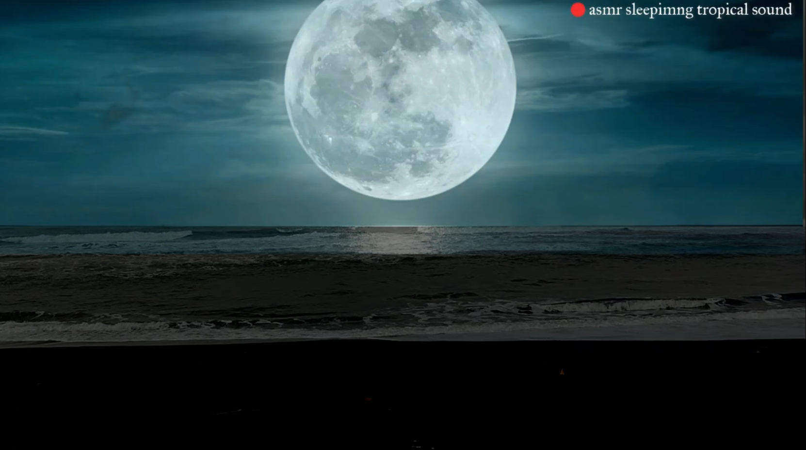 wave sound for sleeping black screen video