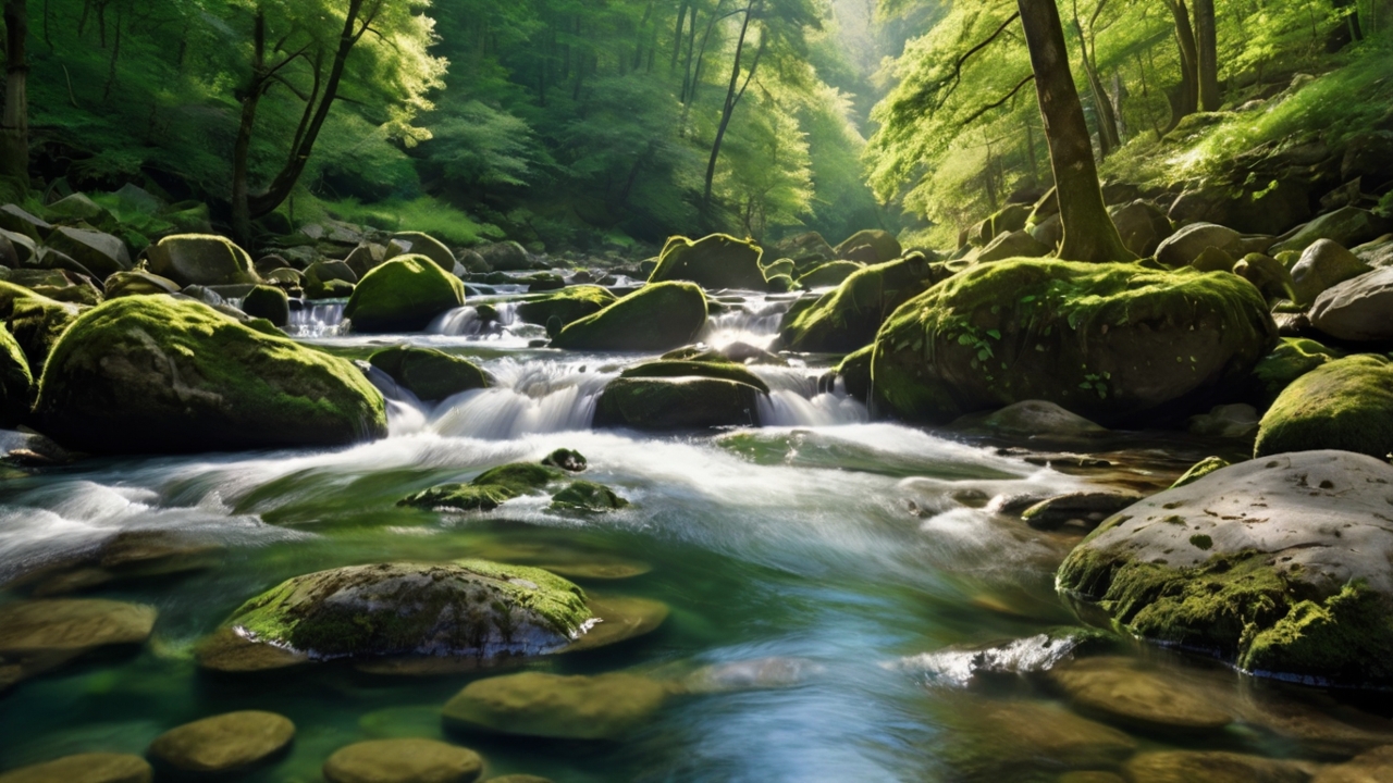 River Flow Sound for Sleeping 10 Hours